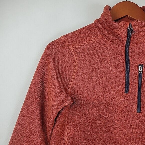 Patagonia Better Sweater Kids Youth Medium 10 Red Quarter Zip 1/4 Pullover - Picture 3 of 10
